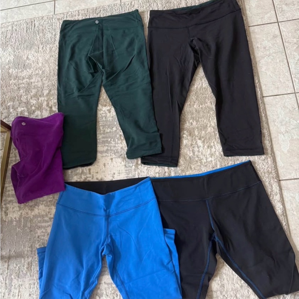 5 Pairs Reversible Lululemon Leggings Set